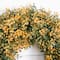 18in. Pre-Lit Autumn Boxwood Artificial Fall Wreath with 25 Warm White LED Lights